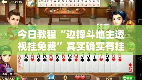 今日教程“边锋斗地主透视挂免费”其实确实有挂