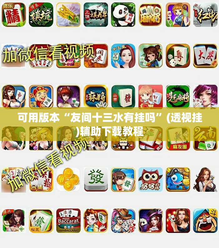 可用版本“友间十三水有挂吗”(透视挂)辅助下载教程