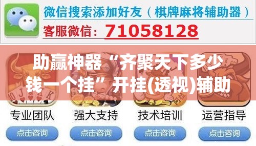 助赢神器“齐聚天下多少钱一个挂”开挂(透视)辅助教程