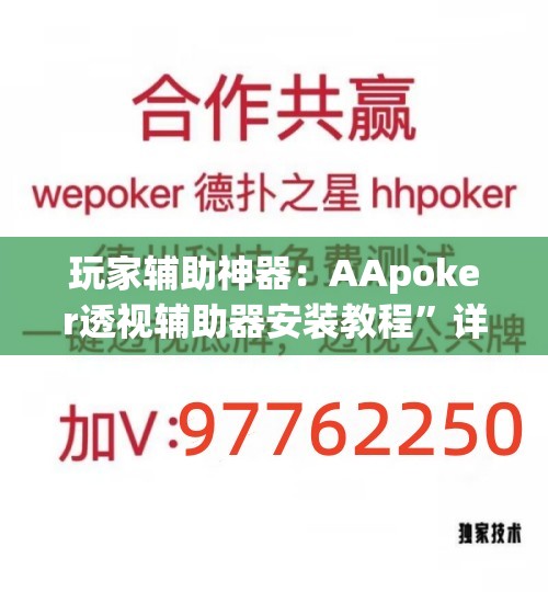 玩家辅助神器：AApoker透视辅助器安装教程”详细分享装挂步骤