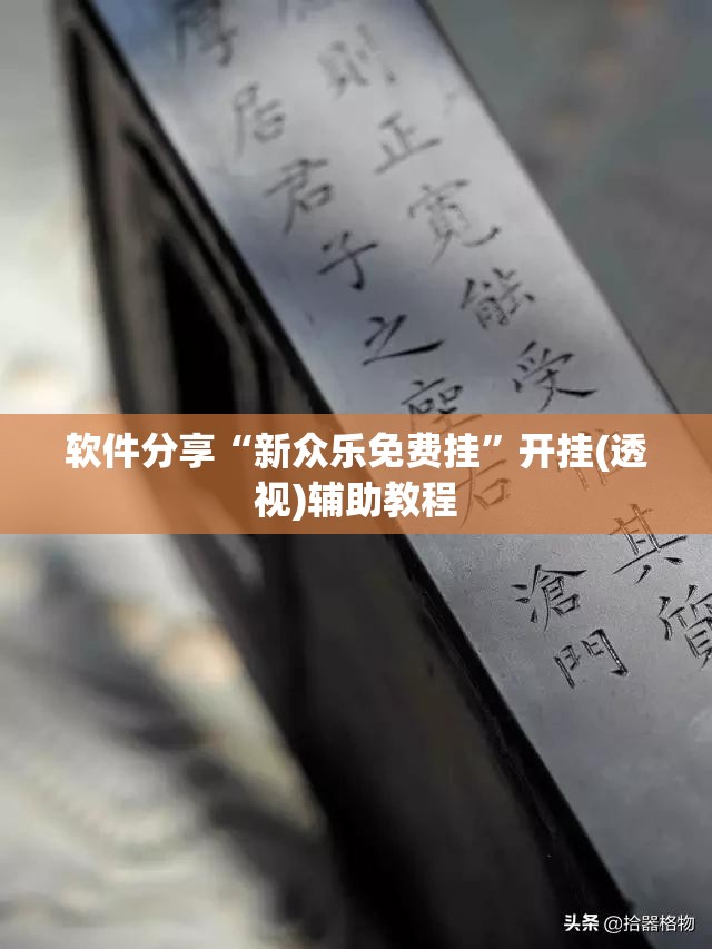 软件分享“新众乐免费挂”开挂(透视)辅助教程