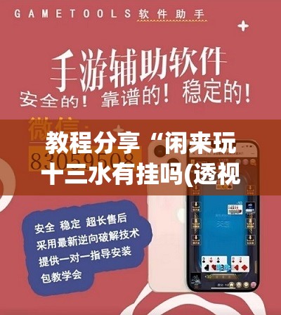 教程分享“闲来玩十三水有挂吗(透视)	”开挂辅助脚本+详细开挂安装教程