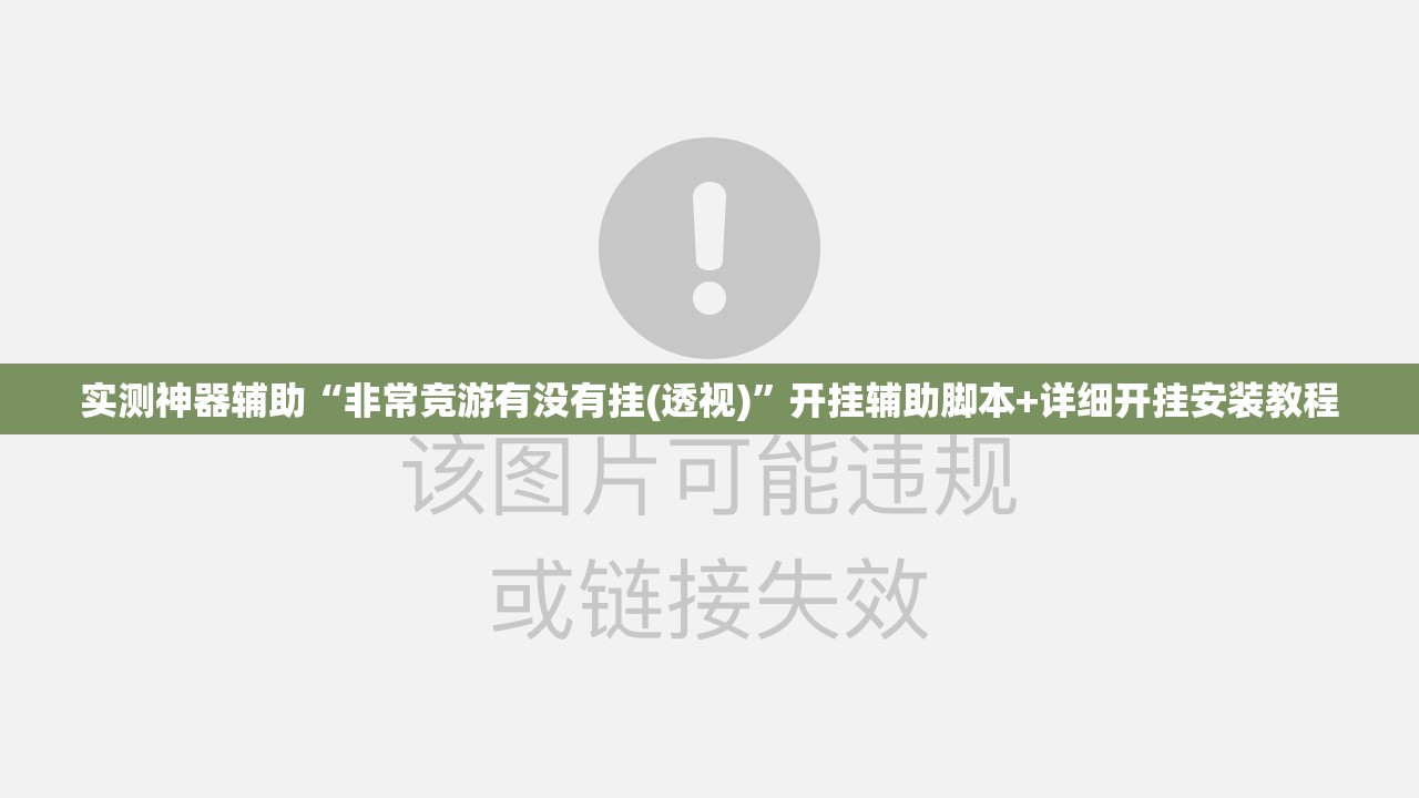 实测神器辅助“非常竞游有没有挂(透视)	”开挂辅助脚本+详细开挂安装教程