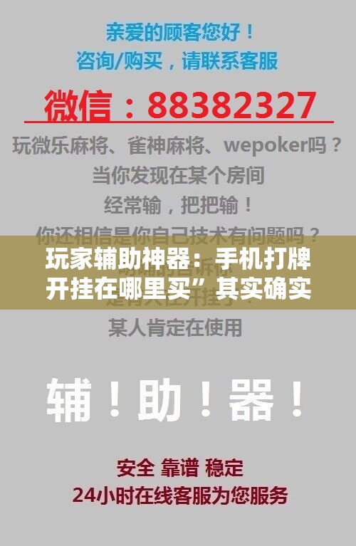 玩家辅助神器：手机打牌开挂在哪里买”其实确实有挂
