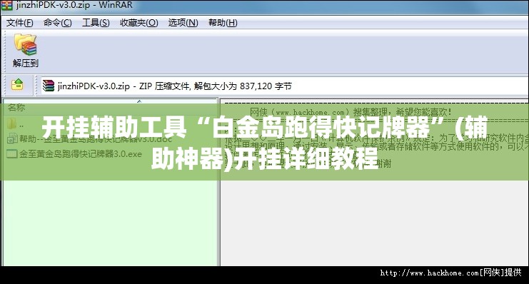 开挂辅助工具“白金岛跑得快记牌器”(辅助神器)开挂详细教程