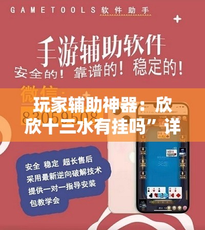 玩家辅助神器：欣欣十三水有挂吗”详细外挂透视辅助软件教程