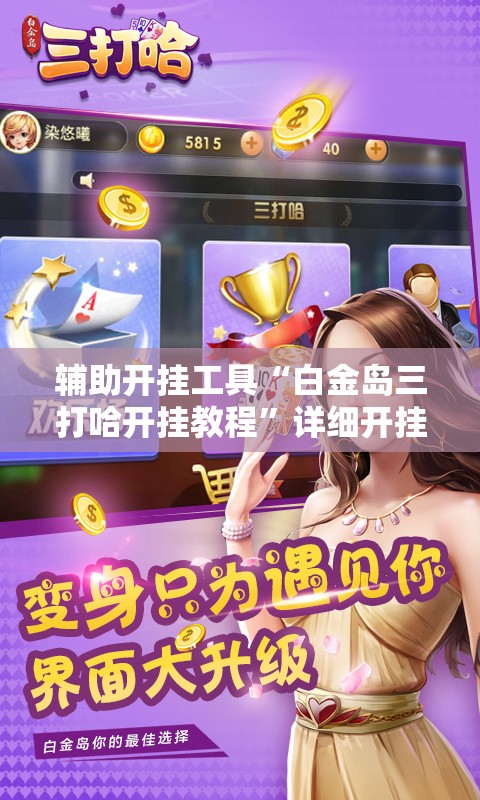 辅助开挂工具“白金岛三打哈开挂教程”详细开挂教程