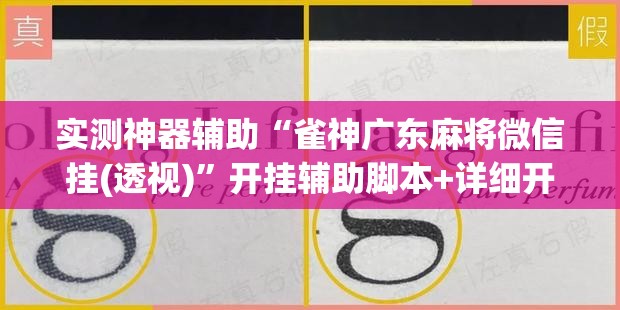 实测神器辅助“雀神广东麻将微信挂(透视)”开挂辅助脚本+详细开挂安装教程