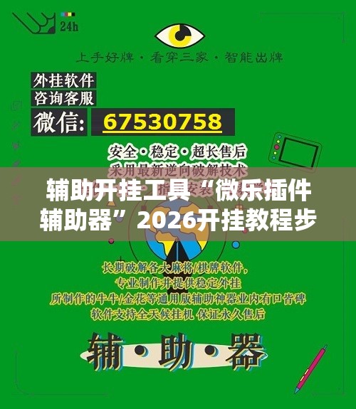 辅助开挂工具“微乐插件辅助器”2026开挂教程步骤