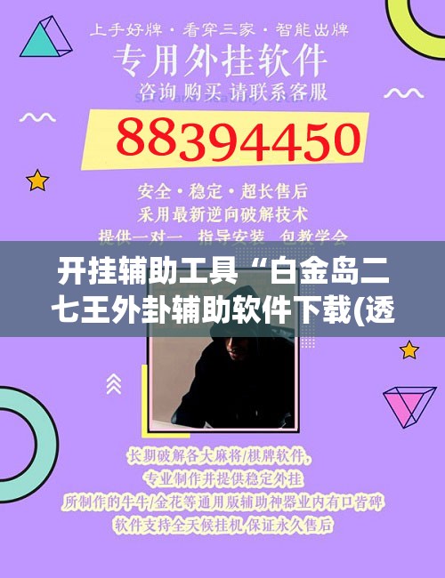 开挂辅助工具“白金岛二七王外卦辅助软件下载(透视)	”开挂辅助脚本+详细开挂安装教程