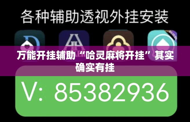 万能开挂辅助“哈灵麻将开挂”其实确实有挂