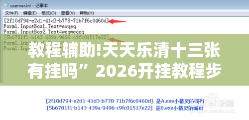 教程辅助!天天乐清十三张有挂吗”2026开挂教程步骤