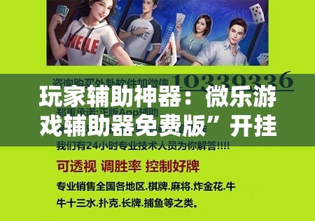 玩家辅助神器：微乐游戏辅助器免费版	”开挂辅助脚本+详细开挂安装教程