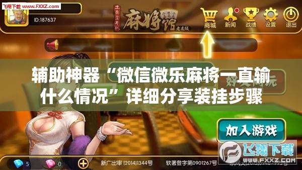 辅助神器“微信微乐麻将一直输什么情况	”详细分享装挂步骤