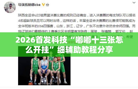 2026首发科技“嘟嘟十三张怎么开挂”细辅助教程分享