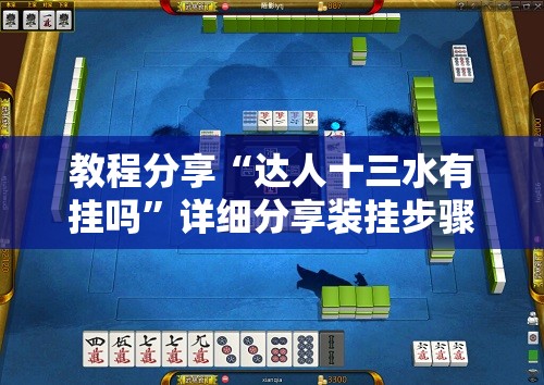 教程分享“达人十三水有挂吗	”详细分享装挂步骤