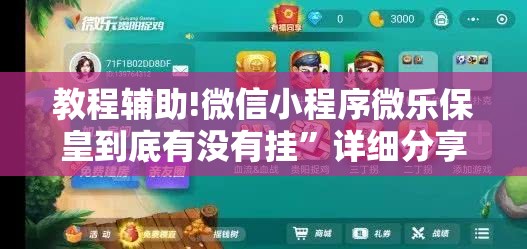 教程辅助!微信小程序微乐保皇到底有没有挂”详细分享装挂步骤