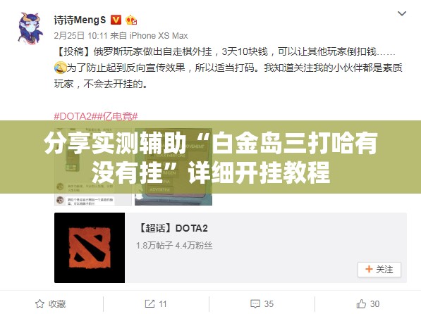 分享实测辅助“白金岛三打哈有没有挂”详细开挂教程