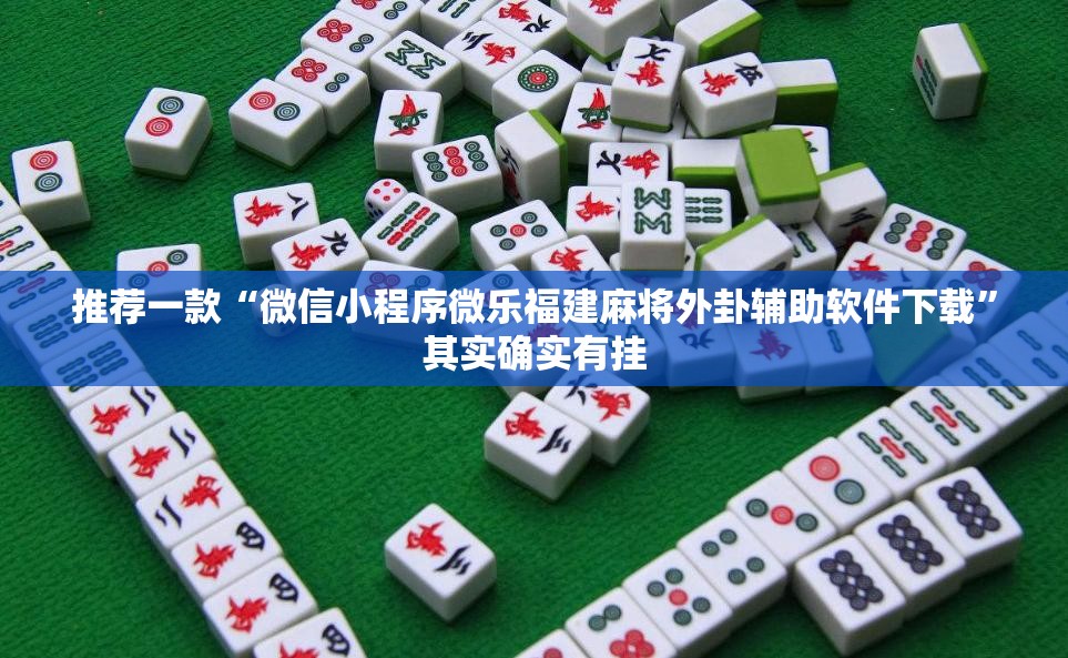 推荐一款“微信小程序微乐福建麻将外卦辅助软件下载”其实确实有挂