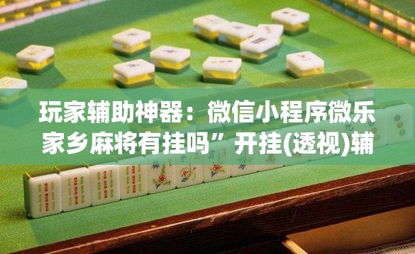 玩家辅助神器：微信小程序微乐家乡麻将有挂吗”开挂(透视)辅助教程