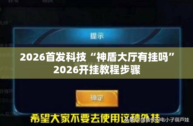 2026首发科技“神盾大厅有挂吗”2026开挂教程步骤