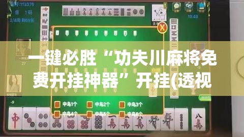 一键必胜“功夫川麻将免费开挂神器”开挂(透视)最新辅助详细