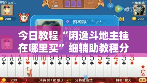 今日教程“闲逸斗地主挂在哪里买	”细辅助教程分享