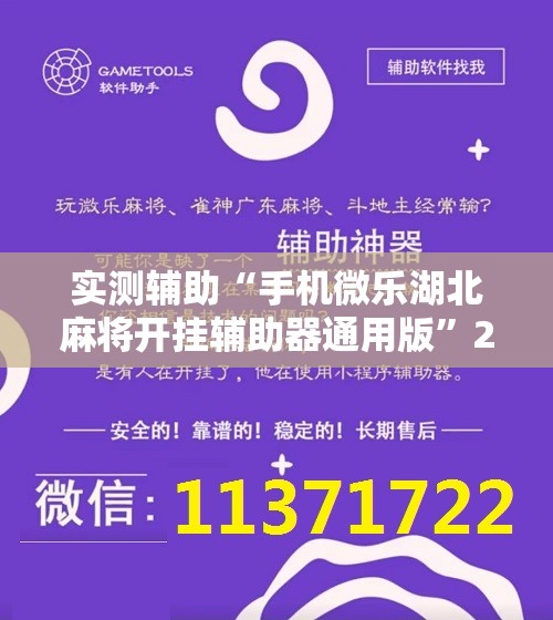 实测辅助“手机微乐湖北麻将开挂辅助器通用版”2026开挂教程步骤