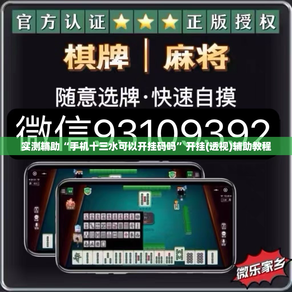实测辅助“手机十三水可以开挂码吗”开挂(透视)辅助教程