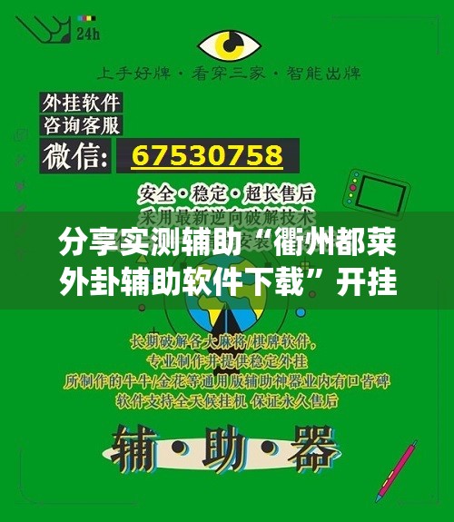 分享实测辅助“衢州都莱外卦辅助软件下载”开挂(透视)最新辅助详细