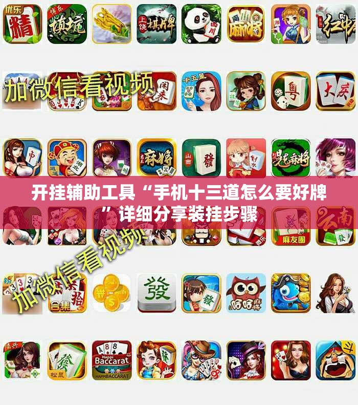 开挂辅助工具“手机十三道怎么要好牌”详细分享装挂步骤