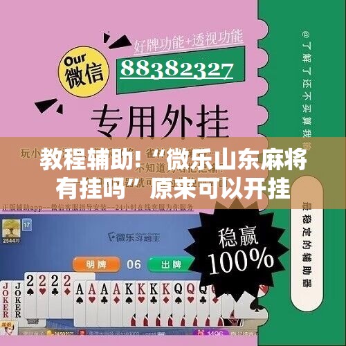 教程辅助!“微乐山东麻将有挂吗”原来可以开挂