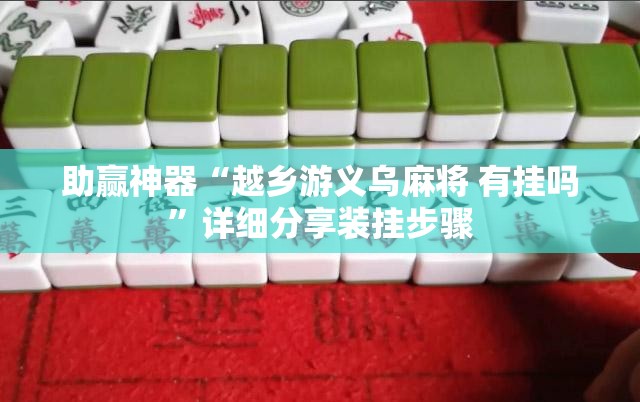 助赢神器“越乡游义乌麻将 有挂吗”详细分享装挂步骤