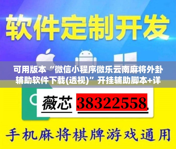 可用版本“微信小程序微乐云南麻将外卦辅助软件下载(透视)	”开挂辅助脚本+详细开挂安装教程