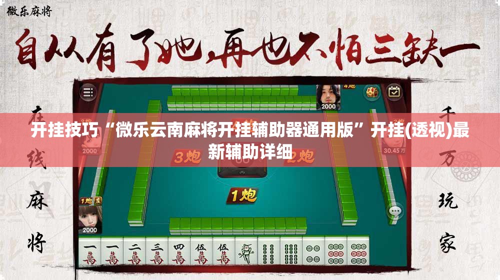 开挂技巧“微乐云南麻将开挂辅助器通用版”开挂(透视)最新辅助详细