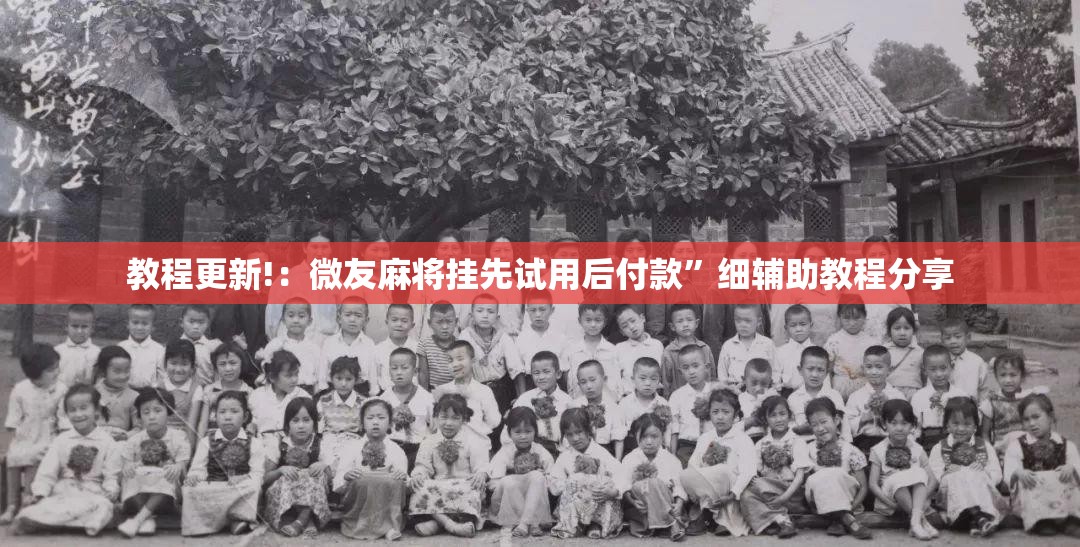 教程更新!：微友麻将挂先试用后付款”细辅助教程分享