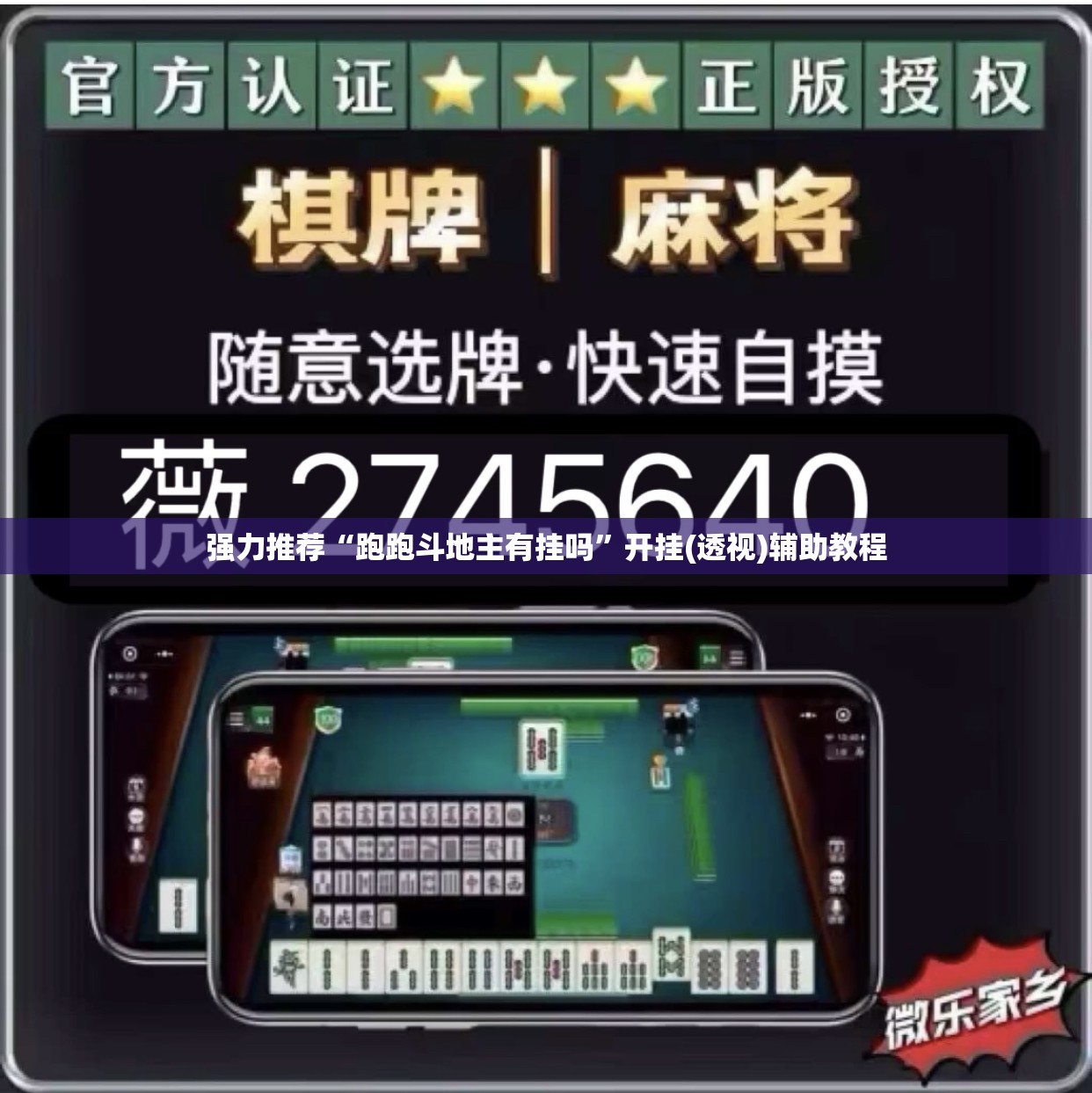 强力推荐“跑跑斗地主有挂吗”开挂(透视)辅助教程