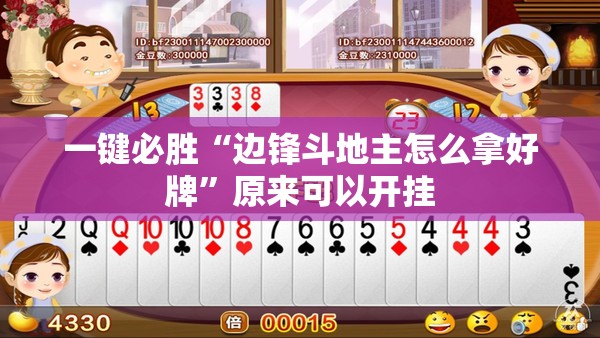 一键必胜“边锋斗地主怎么拿好牌”原来可以开挂
