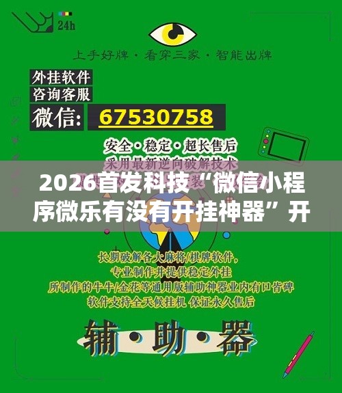 2026首发科技“微信小程序微乐有没有开挂神器	”开挂辅助脚本+详细开挂安装教程
