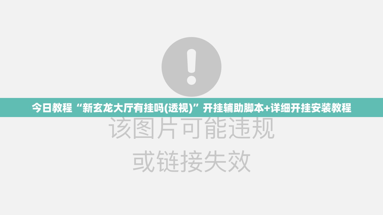 今日教程“新玄龙大厅有挂吗(透视)”开挂辅助脚本+详细开挂安装教程