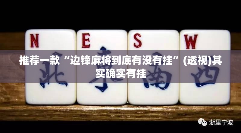 推荐一款“边锋麻将到底有没有挂	”(透视)其实确实有挂