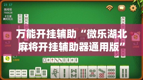 万能开挂辅助“微乐湖北麻将开挂辅助器通用版”开挂(透视)辅助教程