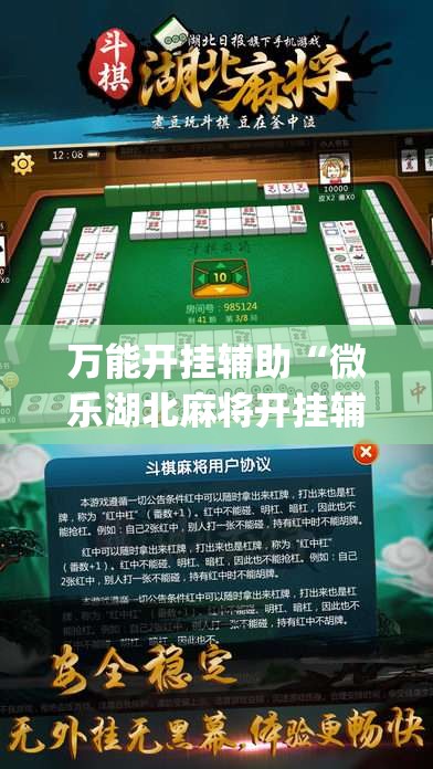 万能开挂辅助“微乐湖北麻将开挂辅助器通用版”开挂(透视)辅助教程