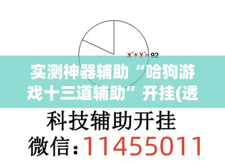 实测神器辅助“哈狗游戏十三道辅助”开挂(透视)辅助神器