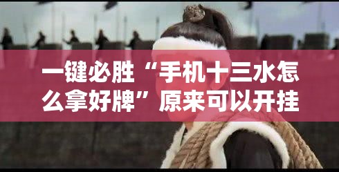 一键必胜“手机十三水怎么拿好牌”原来可以开挂
