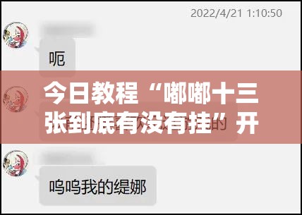 今日教程“嘟嘟十三张到底有没有挂”开挂详细教程