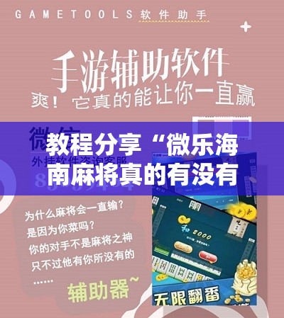 教程分享“微乐海南麻将真的有没有开挂神器	”详细分享装挂步骤