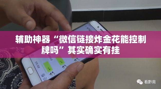 辅助神器“微信链接炸金花能控制牌吗	”其实确实有挂