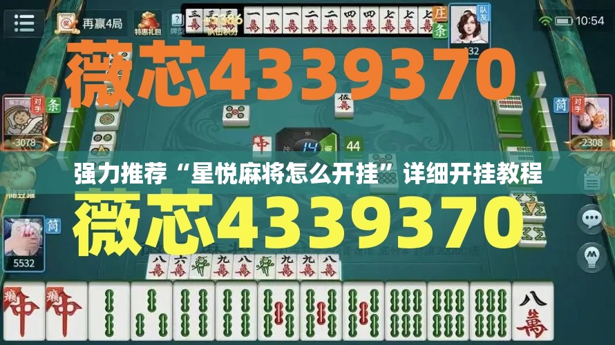 强力推荐“星悦麻将怎么开挂	”详细开挂教程