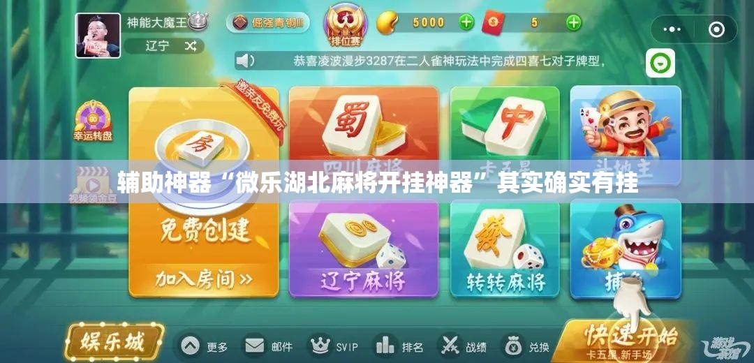 辅助神器“微乐湖北麻将开挂神器”其实确实有挂